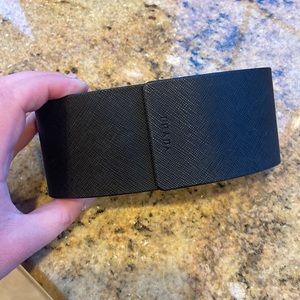 EUC beautiful black leather Prada sunglasses case